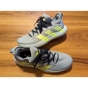 Adidas Men's Stabil Next Gen Primeblue Court Shoes Grey Green FX1774 Size 9.5